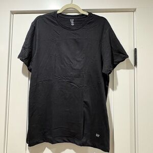 GAP Black Short Sleeve Crew Neck Tee Size Large